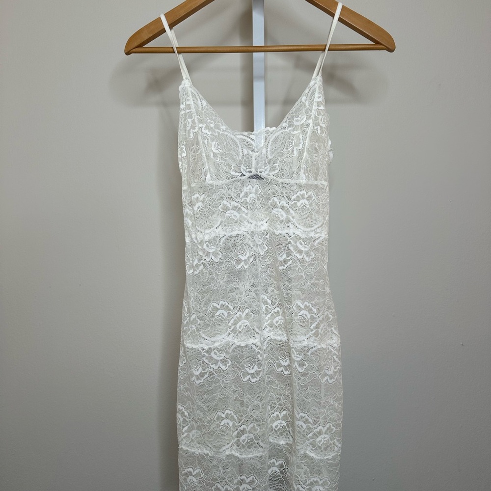 Samantha Chang Lace Slip in Size S